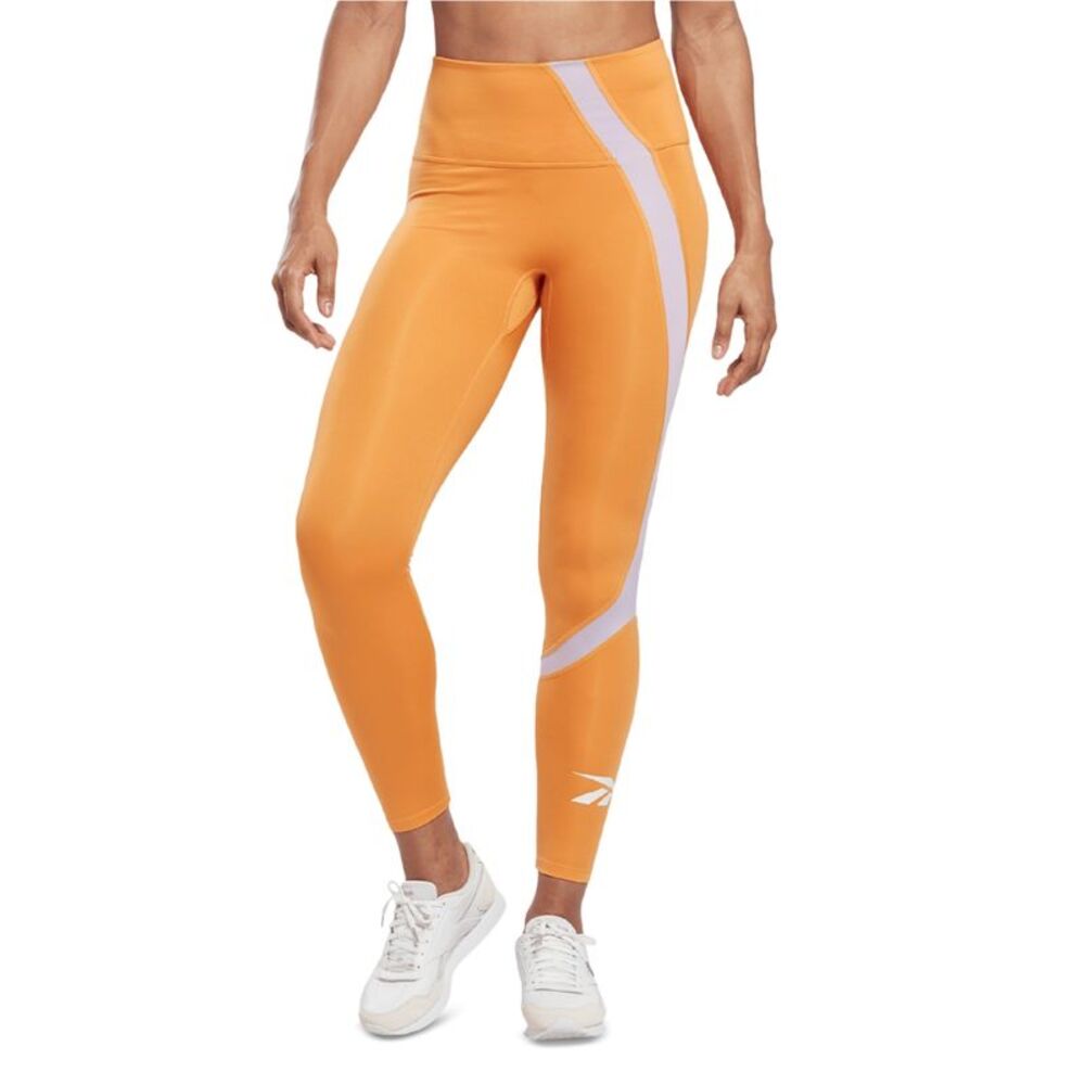 Reebok Womens Logo Tapered Compression Leggings Athletic Pants, NWT